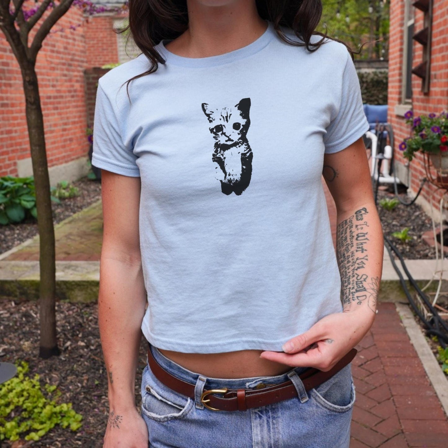 Silly Cat Meme Baby Tee