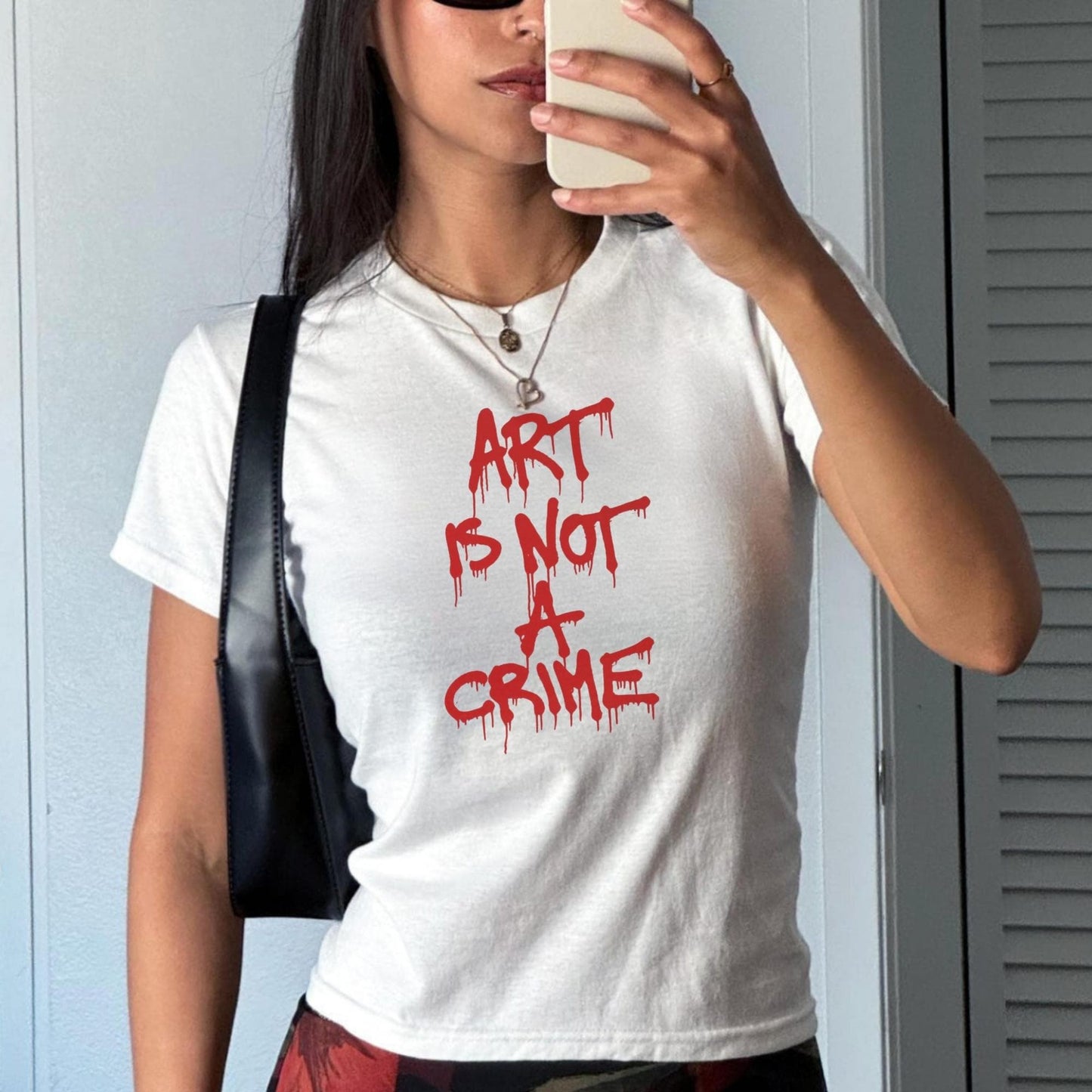 Art Is Not A Crime Baby Tee