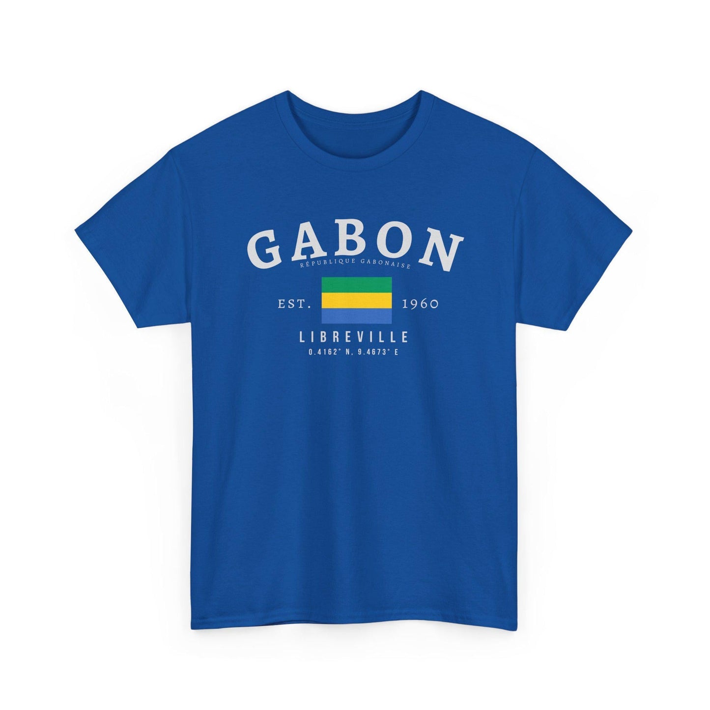 Gabon Unisex T-Shirt, Gabon Flag Tee, Vintage Libreville Graphic Shirt, African Streetwear Tee, Oversized Gabonese Pride Shirt