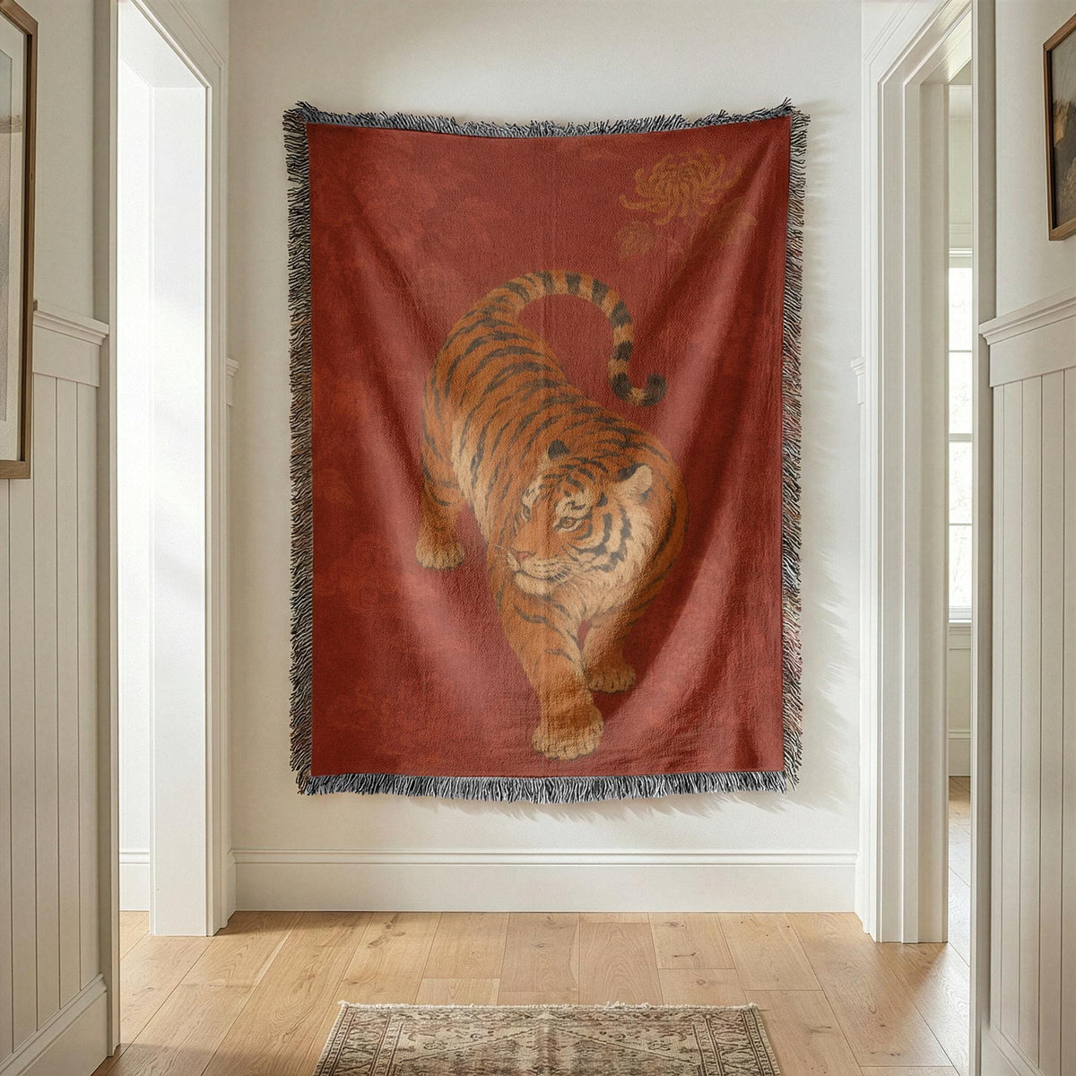 Tiger Woven Blanket