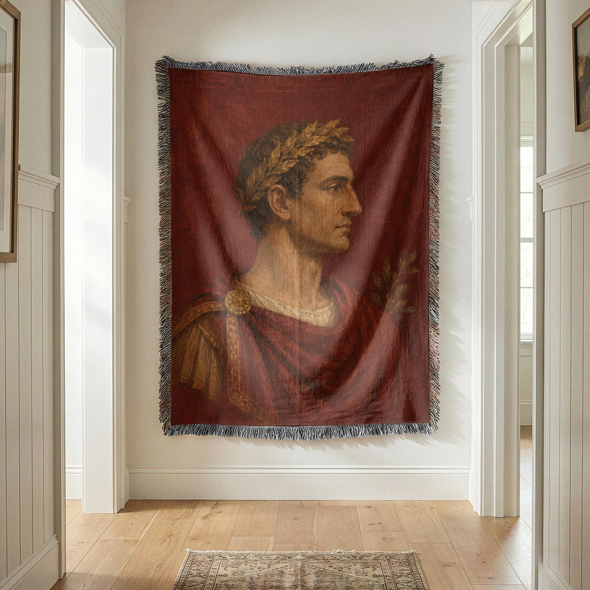 Roman Emperor Woven Blanket