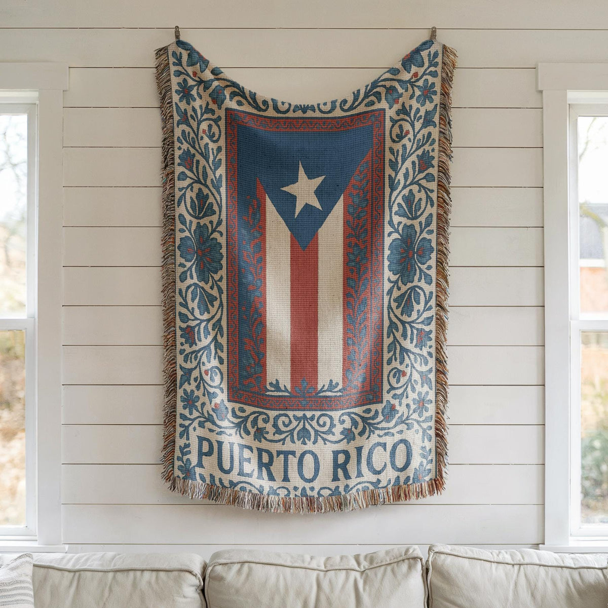 Puerto Rico Woven Blanket