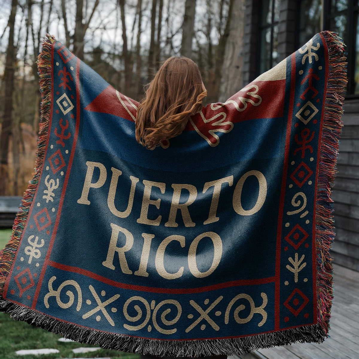 Puerto Rico Woven Blanket