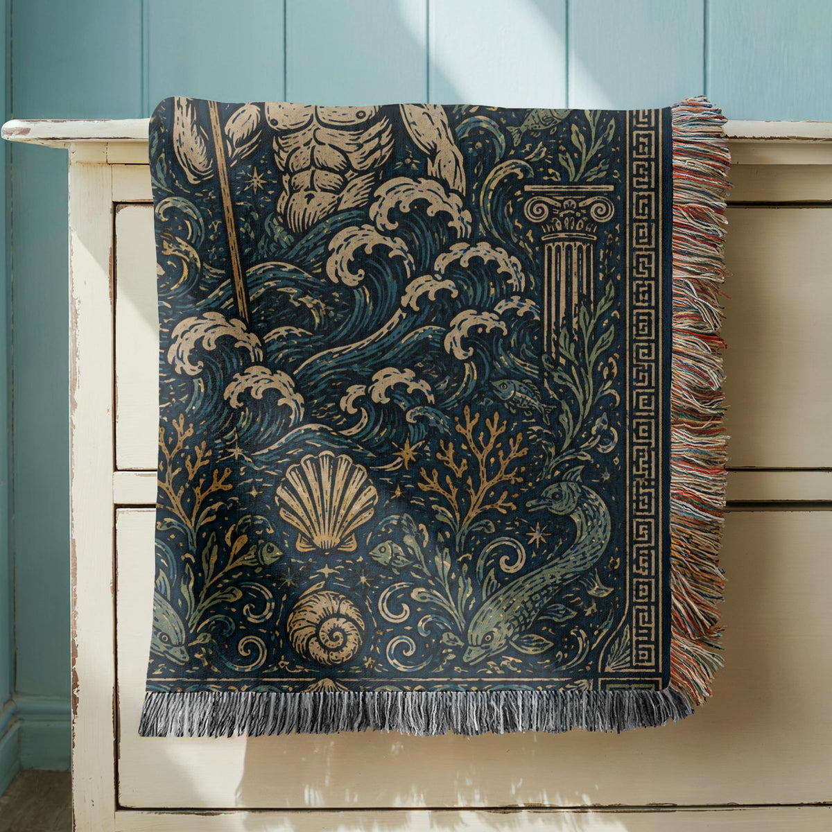 Poseidon Woven Blanket