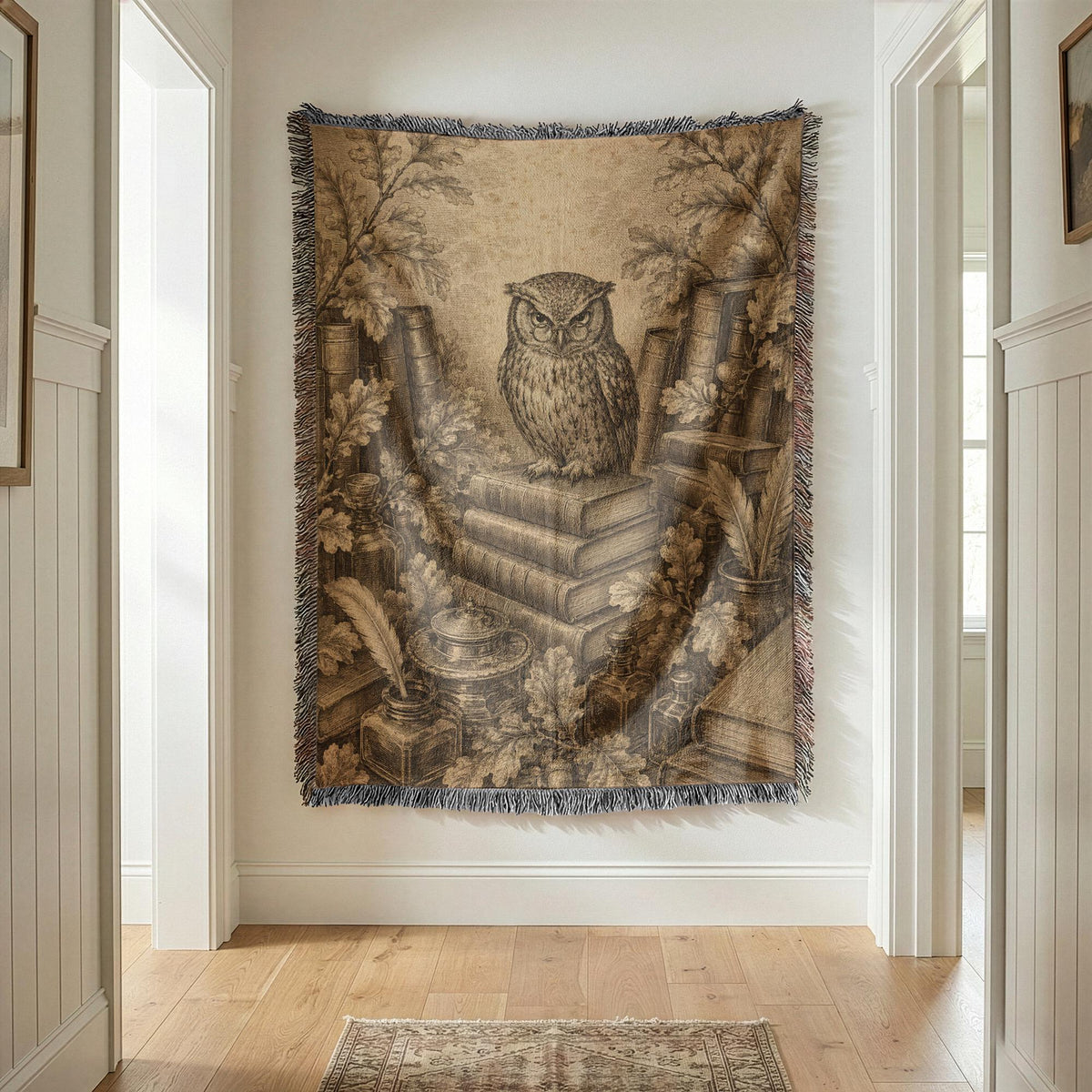 Owl Woven Blanket