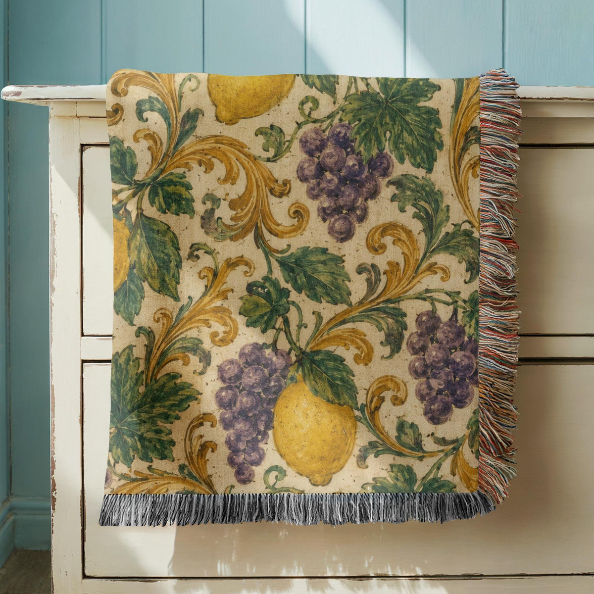 Lemon Woven Blanket