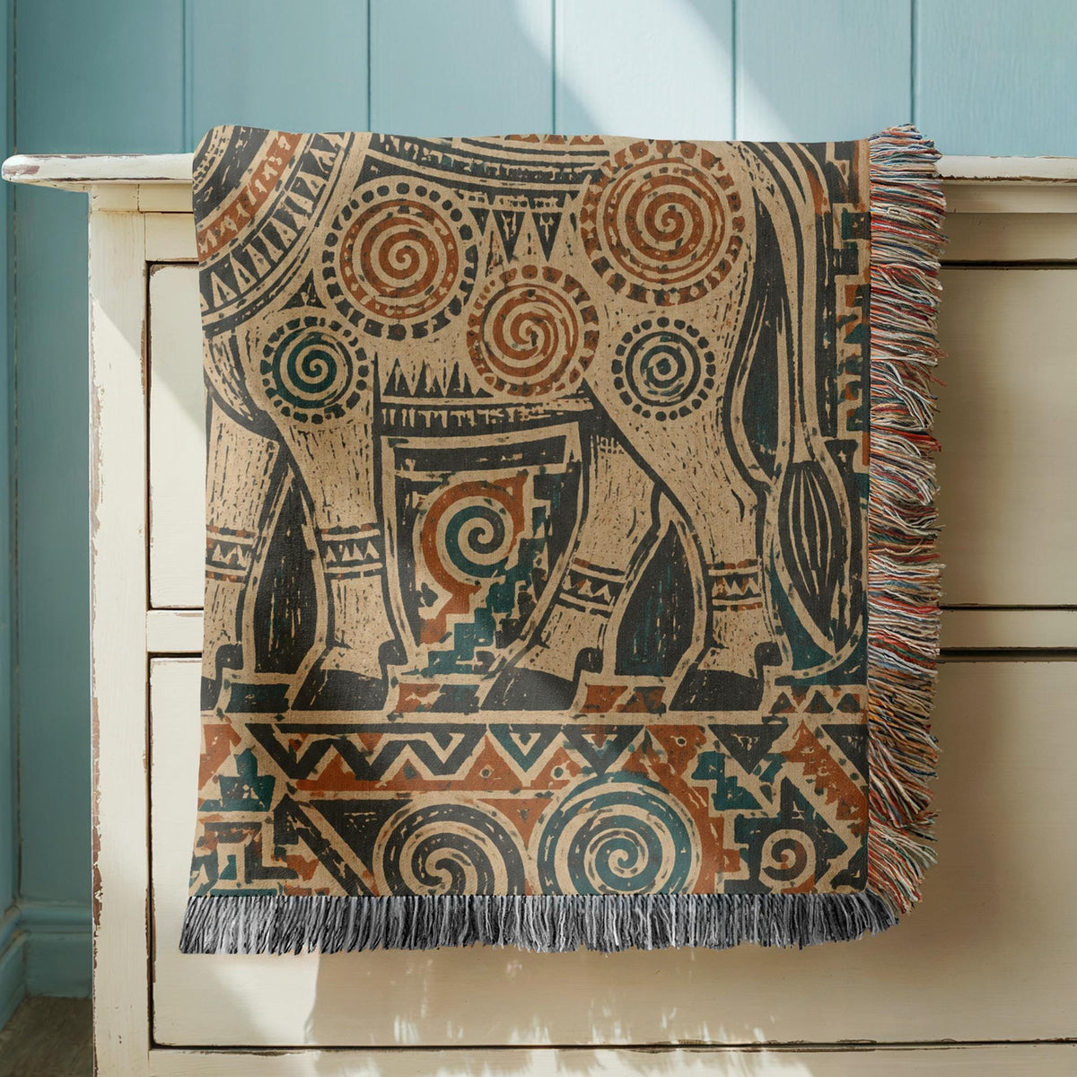 Bull Woven Blanket