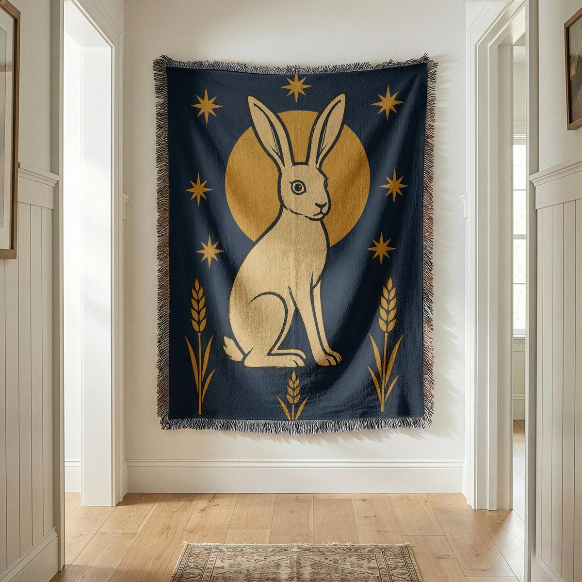 Rabbit Woven Blanket