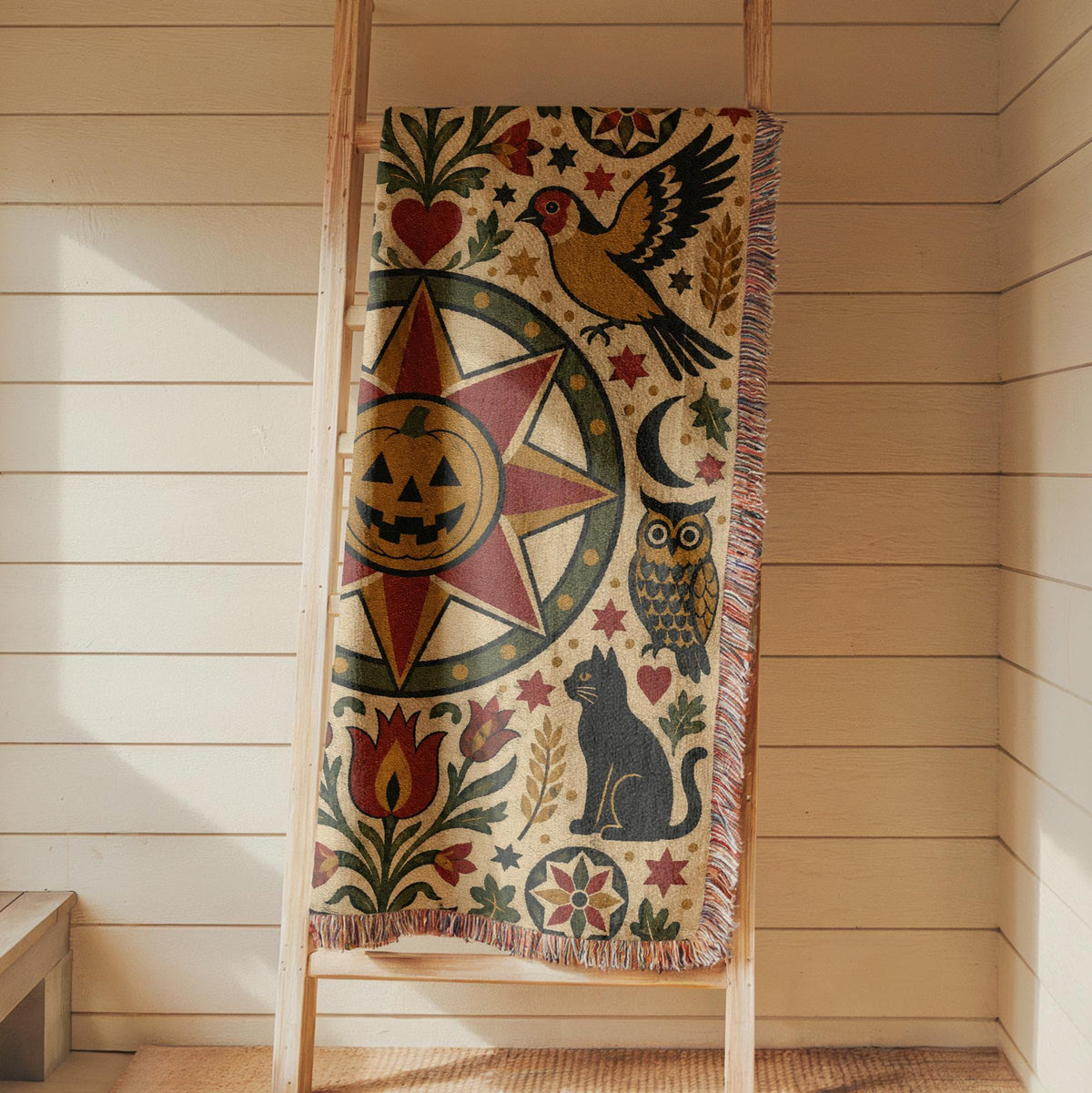 Halloween Hex Sign Tapestry