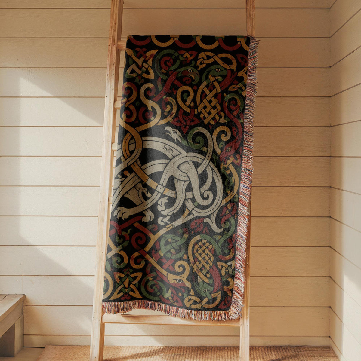 Fenrir Wolf Woven Blanket