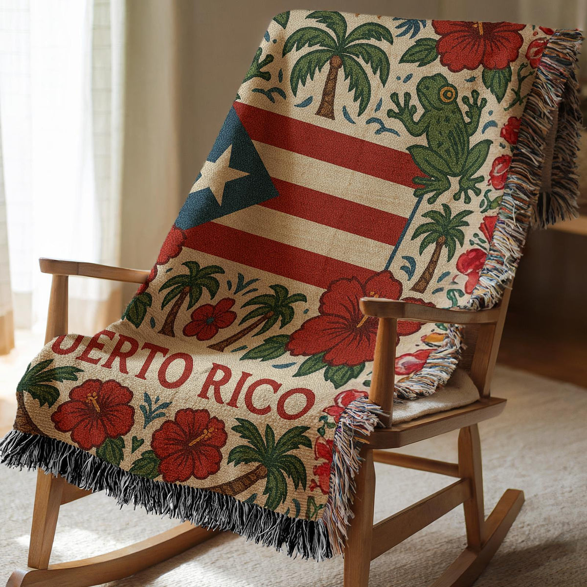 Puerto Rico Woven Blanket