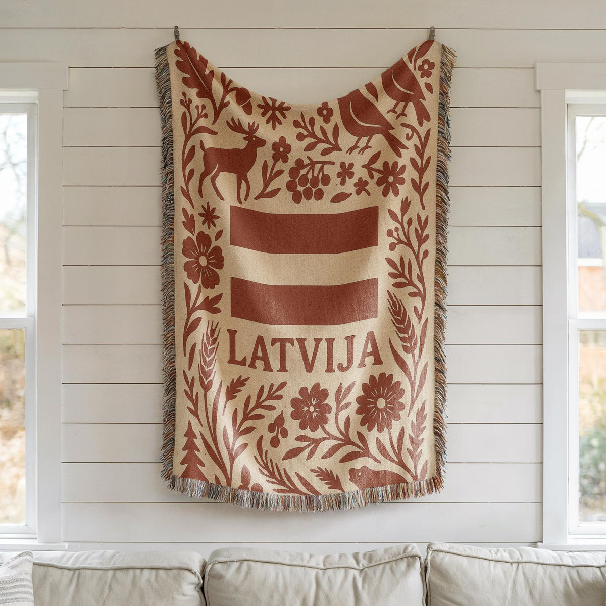 Latvia Woven Blanket