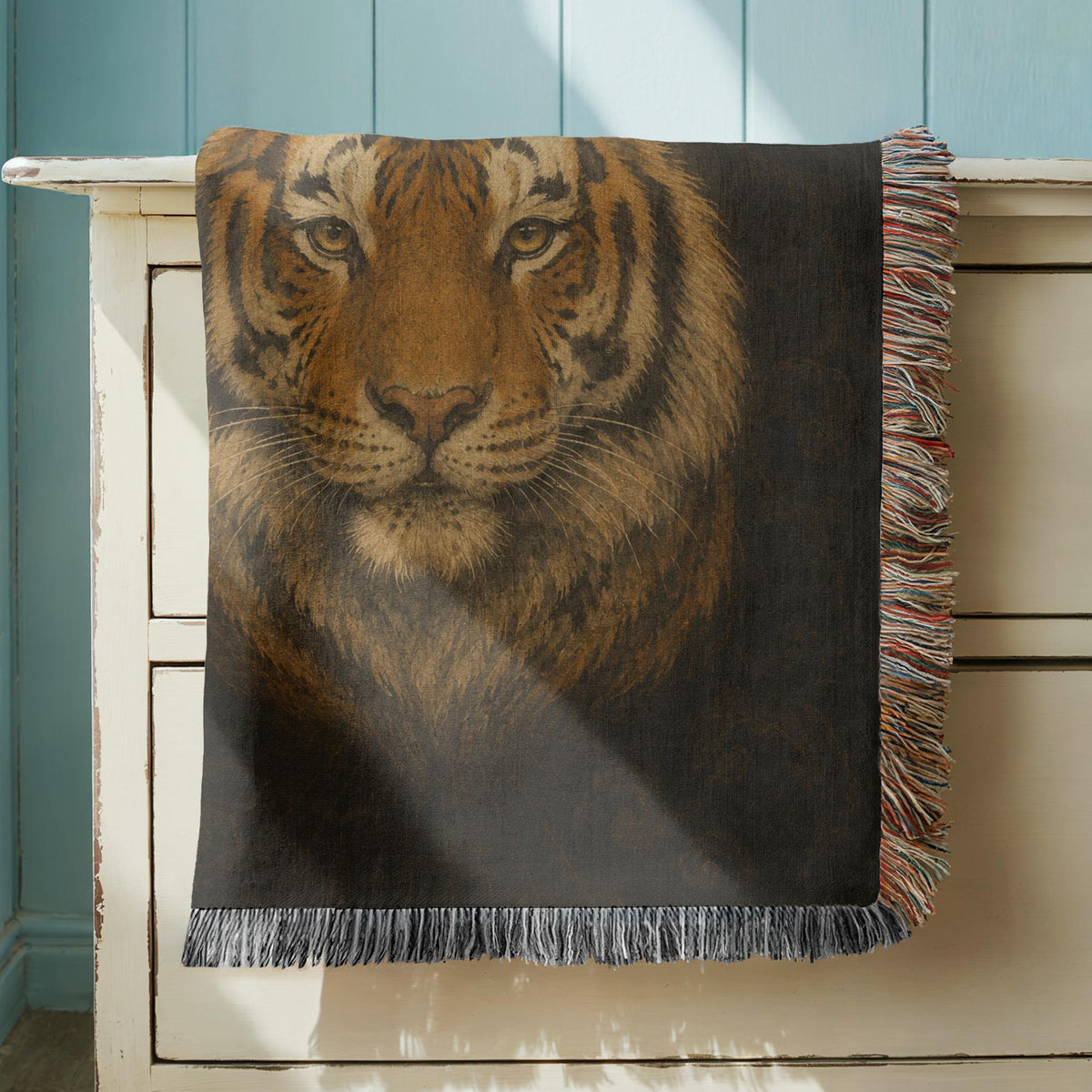 Tiger Woven Blanket