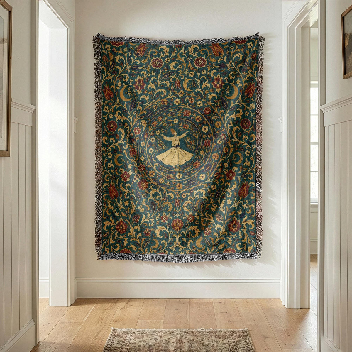 Whirling Dervish Woven Blanket