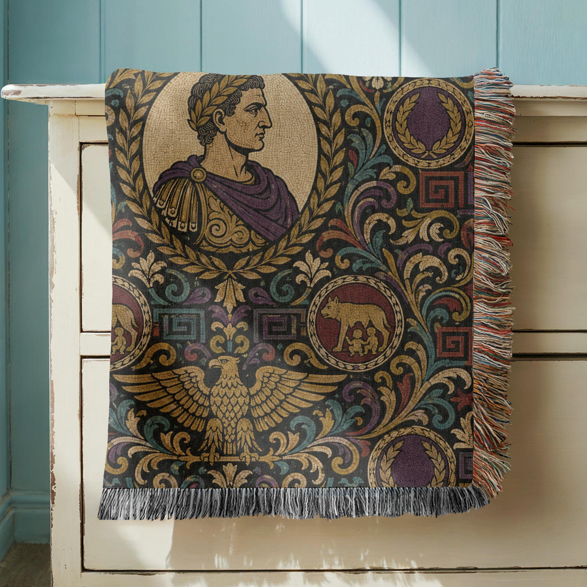 Julius Caesar Woven Blanket