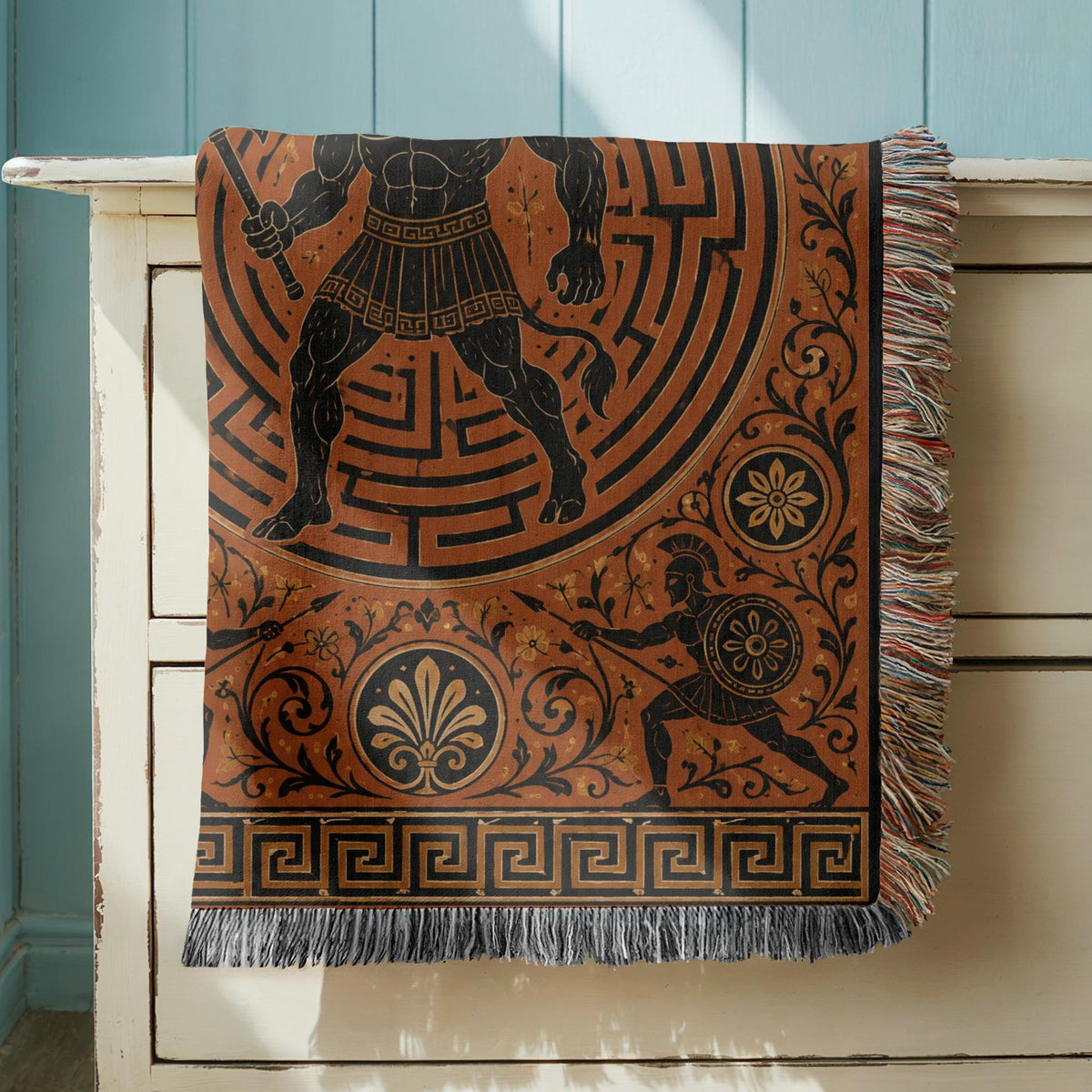 Hercules Lion Woven Blanket