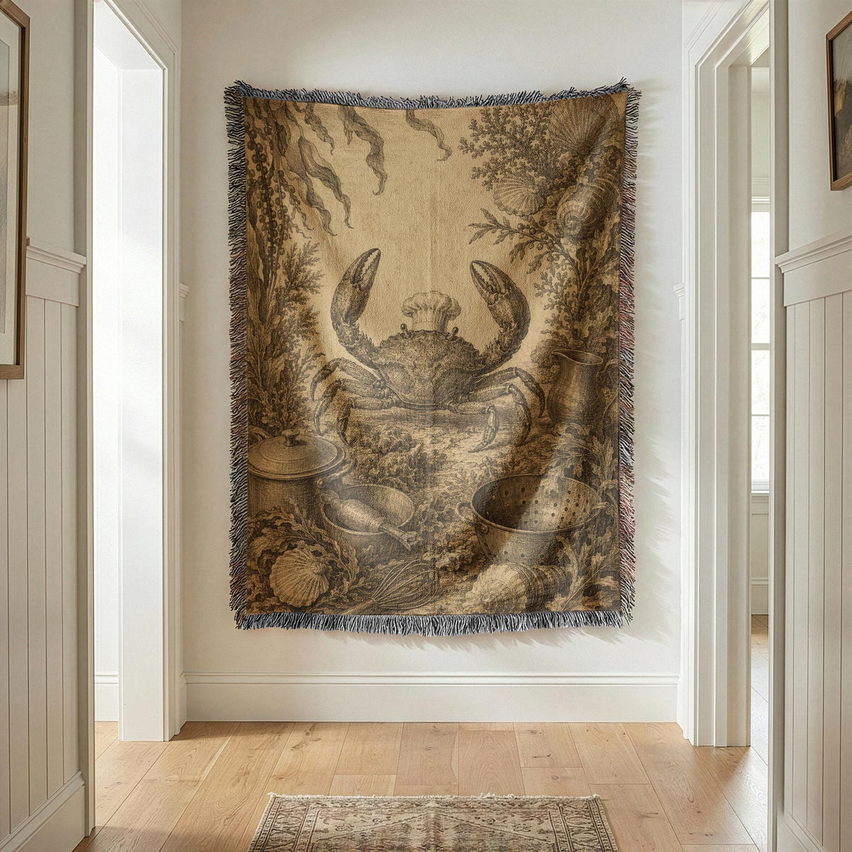 Crab Woven Blanket