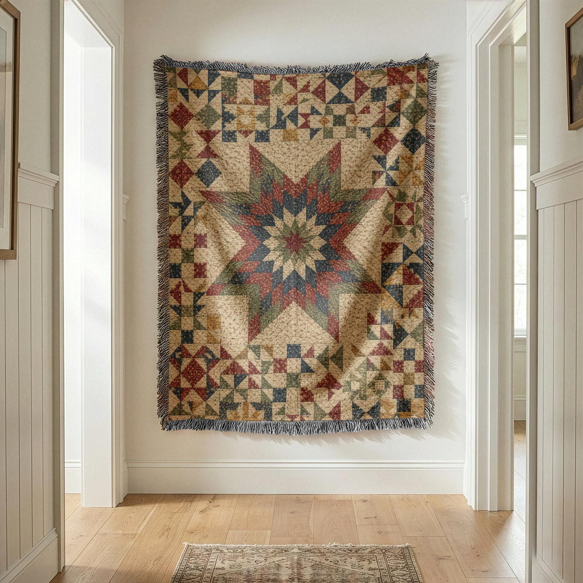 Star Quilt Woven Blanket
