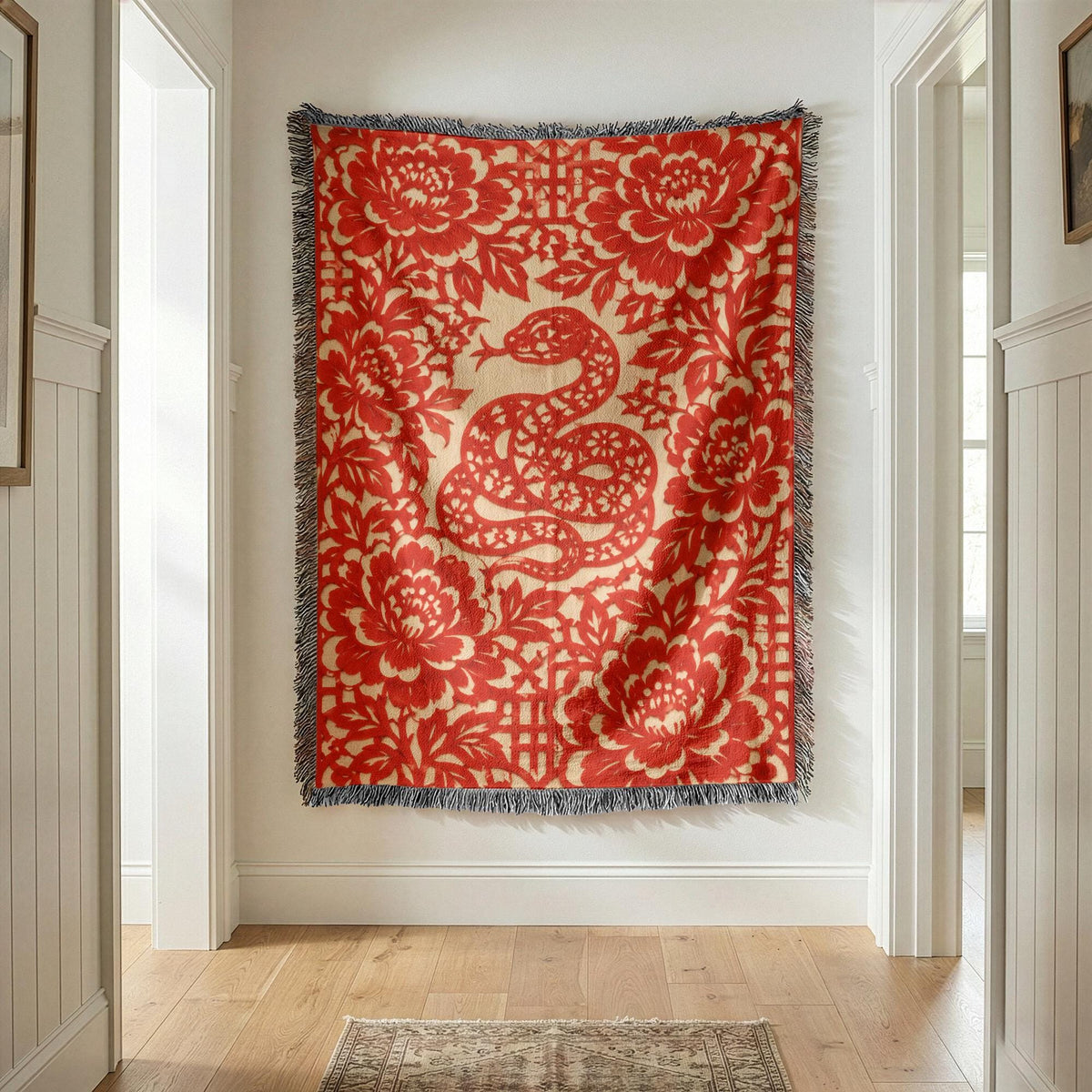 Snake Woven Blanket