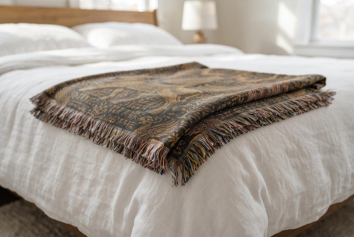 Mesopotamian Storm God Woven Blanket
