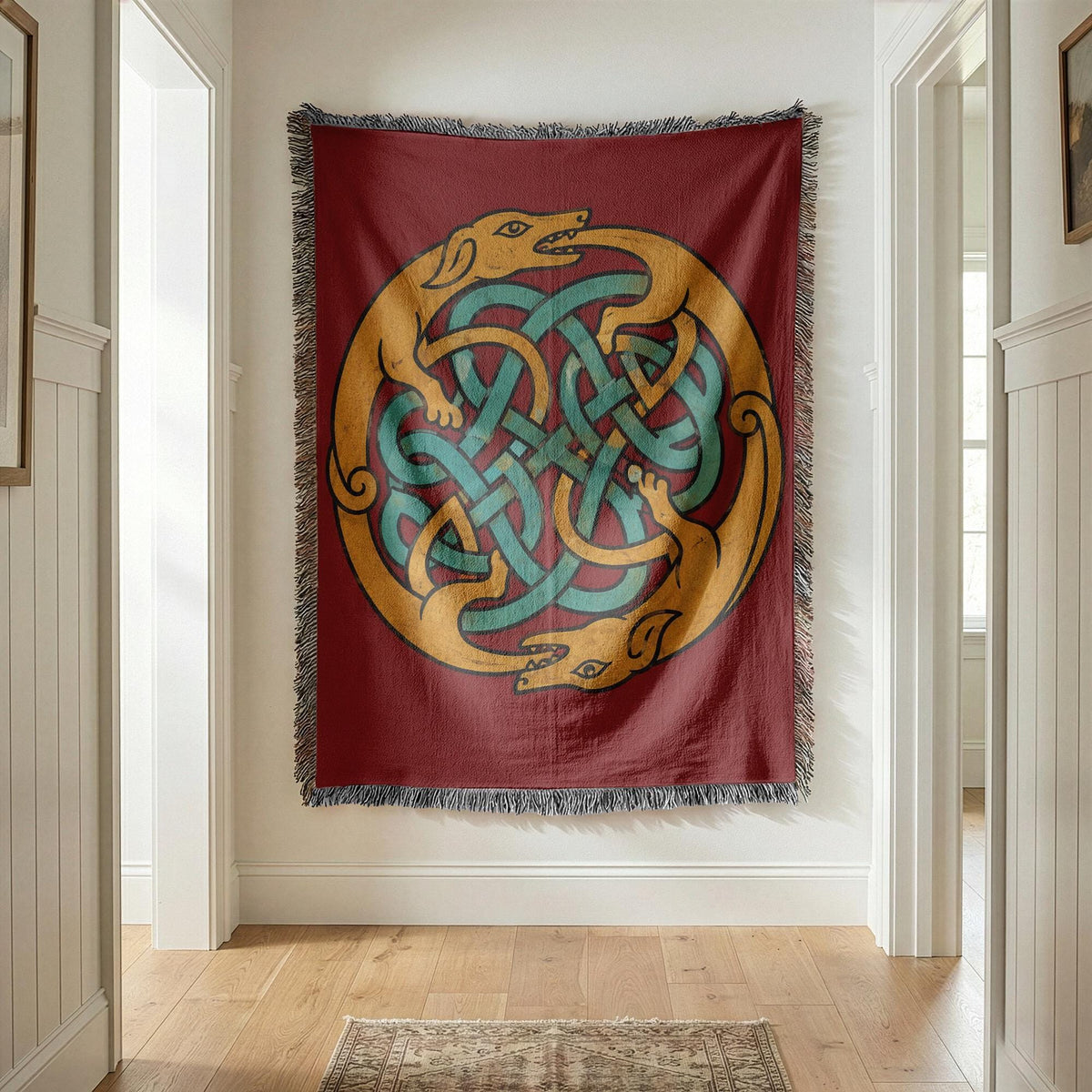 Celtic Knot Woven Blanket