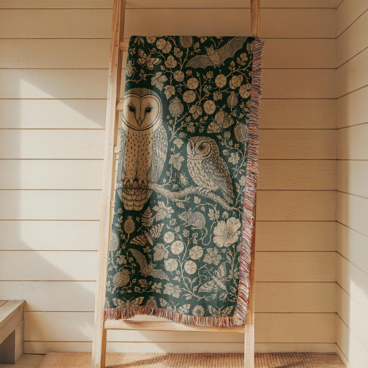 Owl Woven Blanket