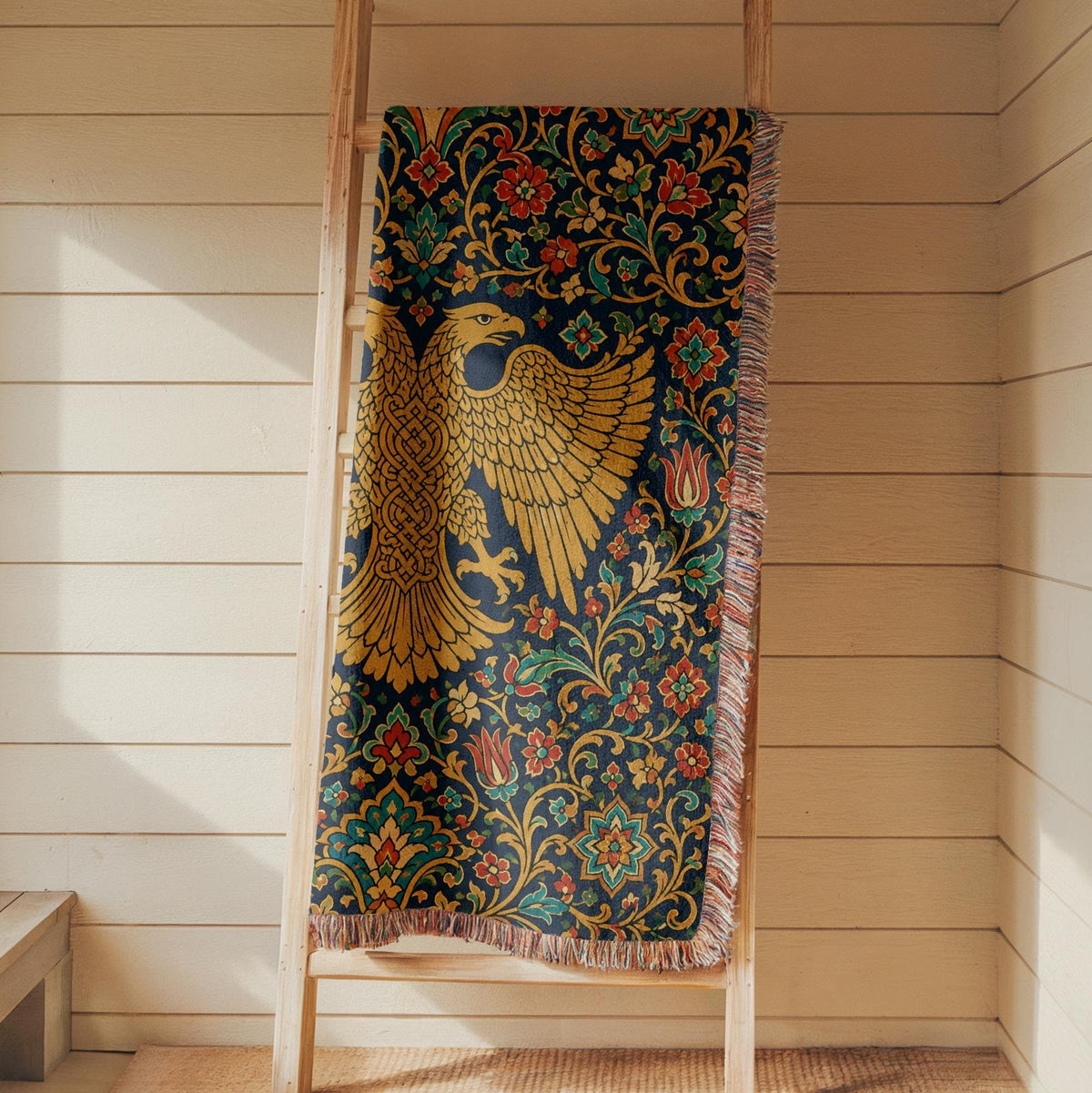 Double Headed Eagle Woven Blanket