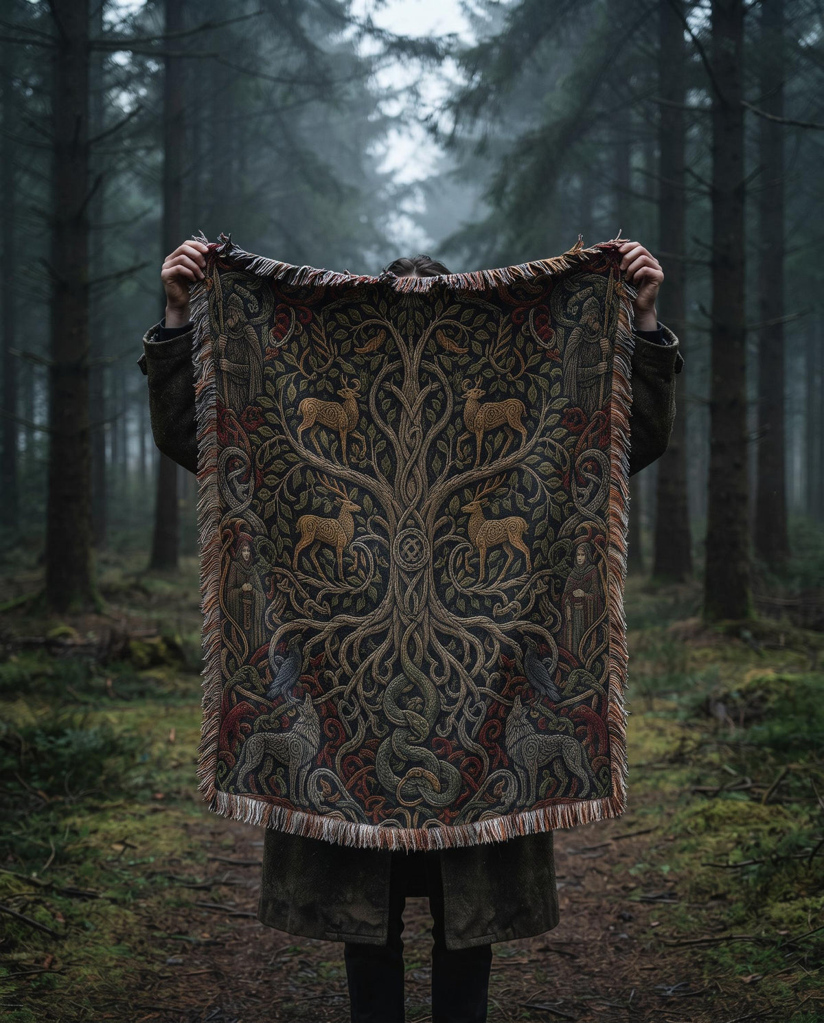 Yggdrasil Woven Blanket