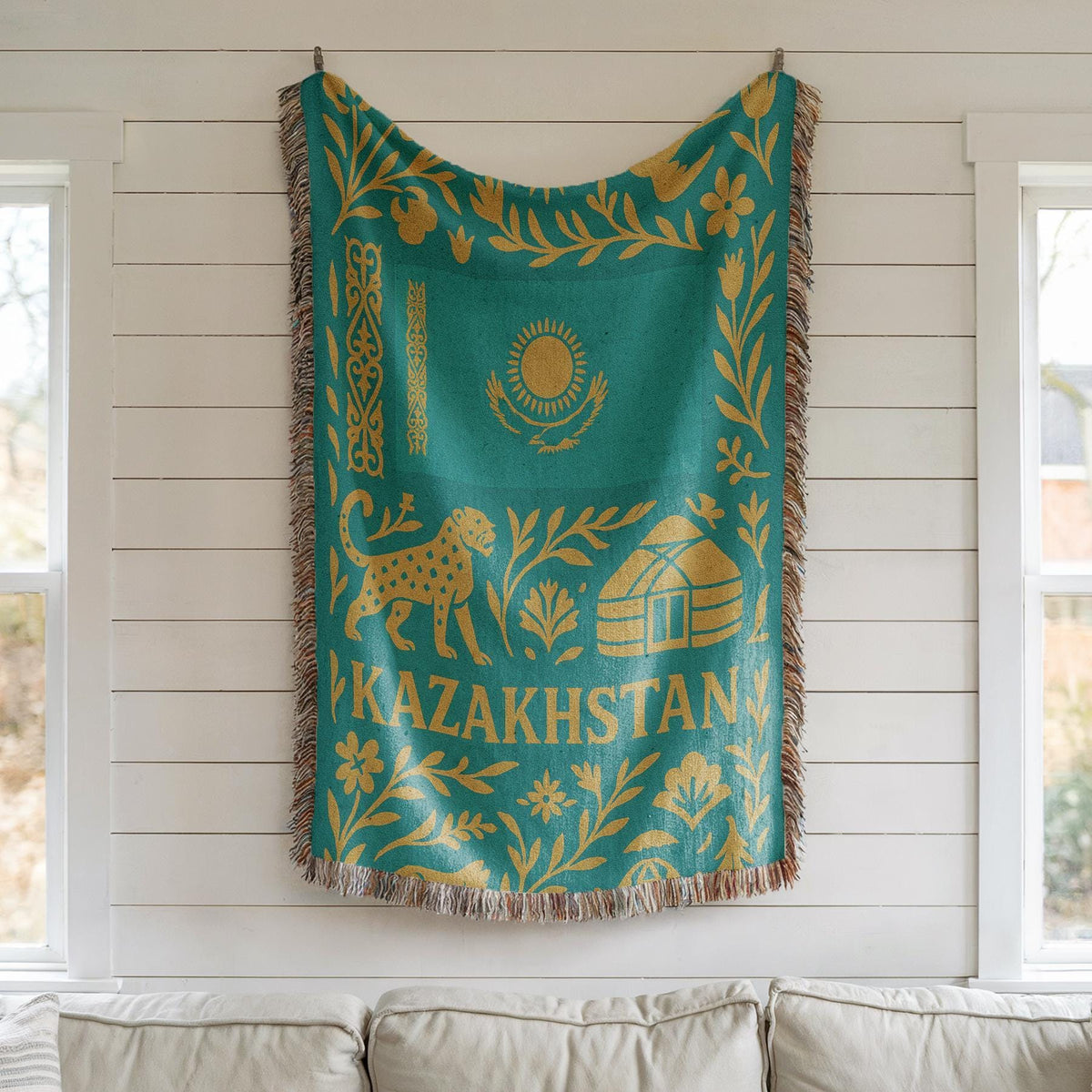Kazakhstan Woven Blanket