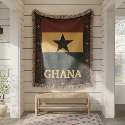 Ghana Woven Blanket, Throw Blanket Couch, Bed Blanket, Sofa Cover, Wall Tapestry, Ghana