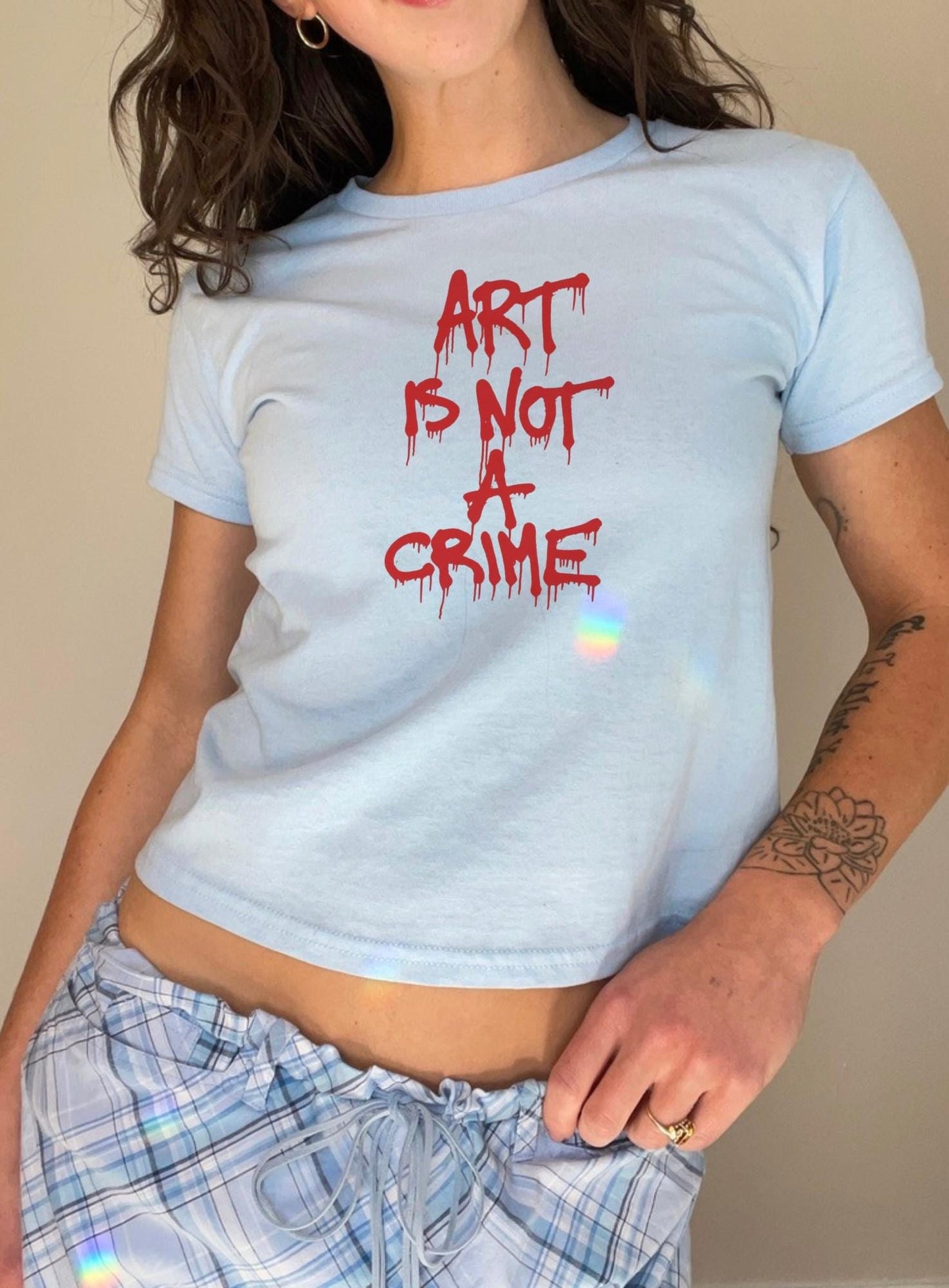 Art Is Not A Crime Baby Tee