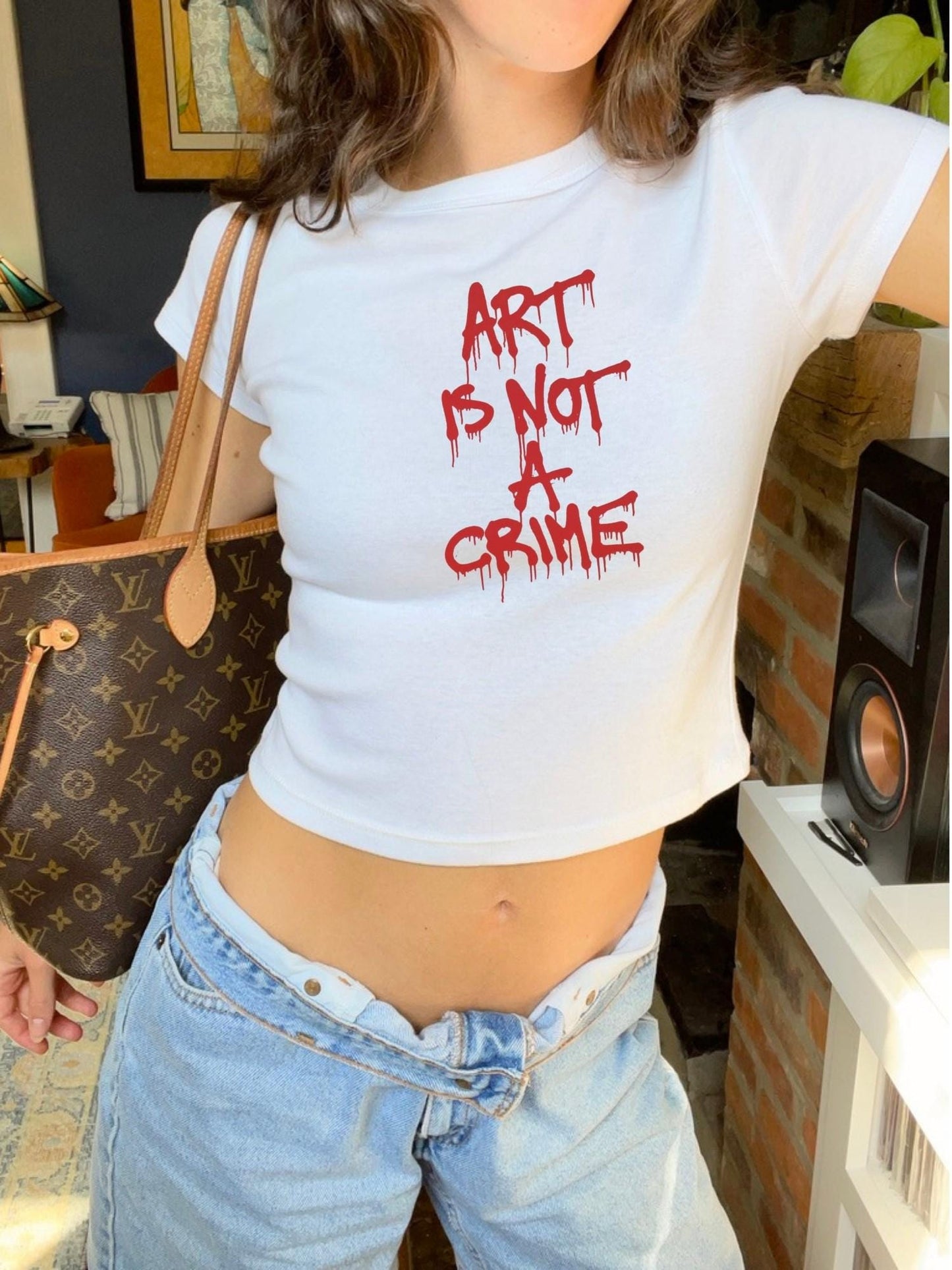 Art Is Not A Crime Baby Tee