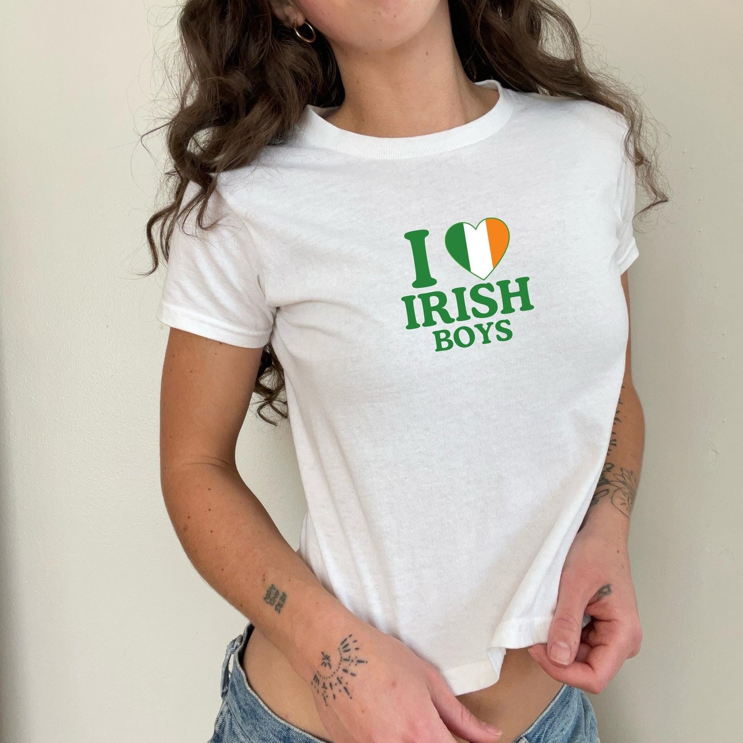 I love Irish Boys, St. Patty's Baby Tee