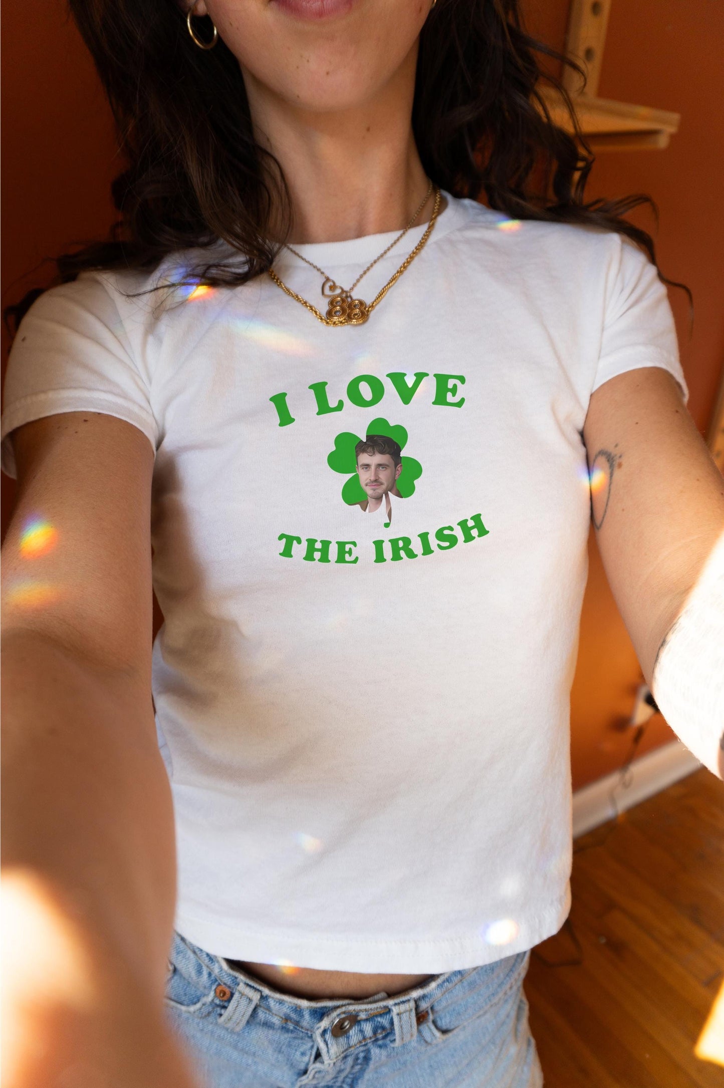 St. Patrick's Day Baby Tee Irish Boys, Paul Mescal Funny St. Patty's Baby Tee