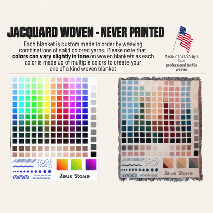 Woven blanket weaving info