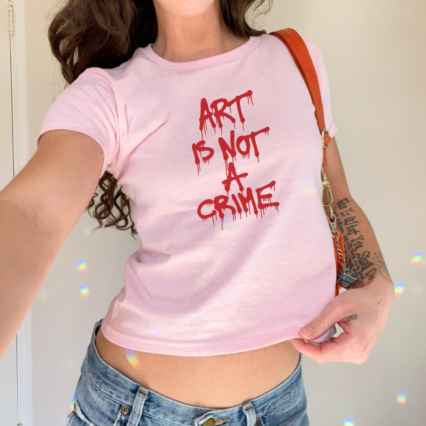 Art Is Not A Crime Baby Tee