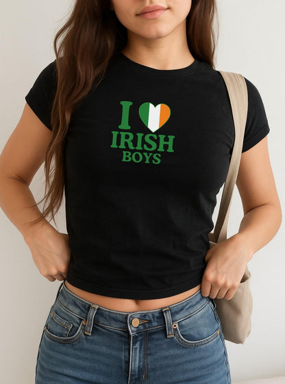 I love Irish Boys, St. Patty's Baby Tee