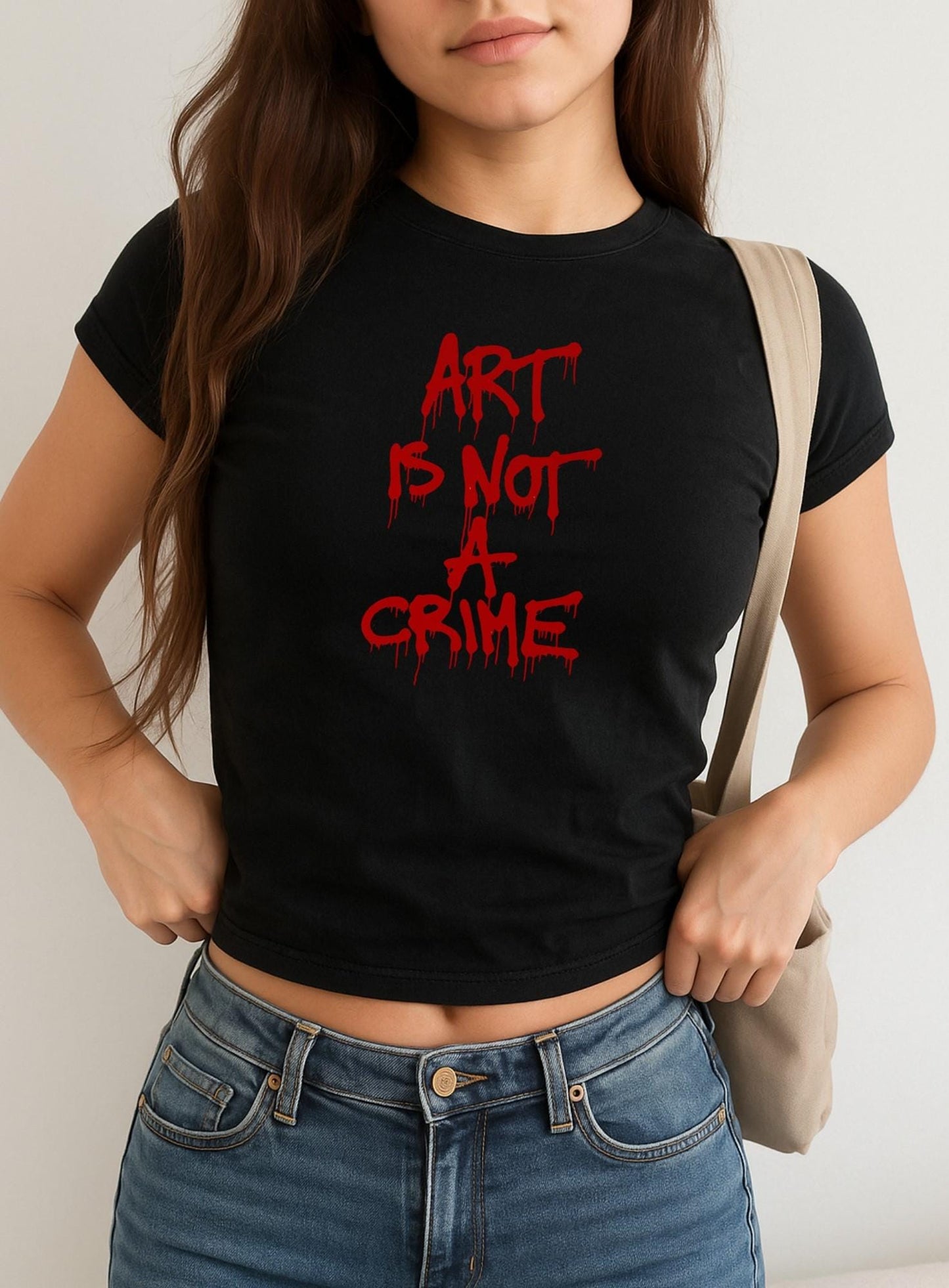 Art Is Not A Crime Baby Tee