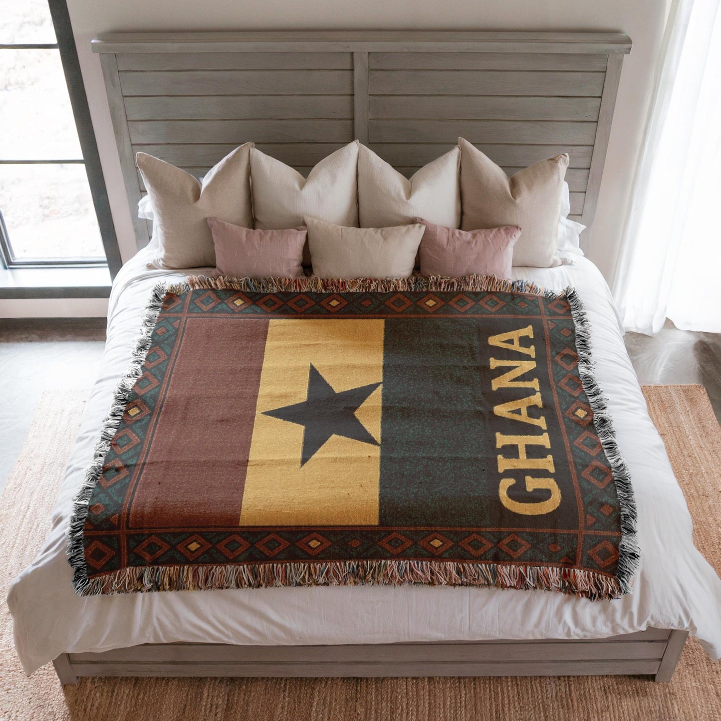 Ghana Woven Blanket, Throw Blanket Couch, Bed Blanket, Sofa Cover, Wall Tapestry, Ghana