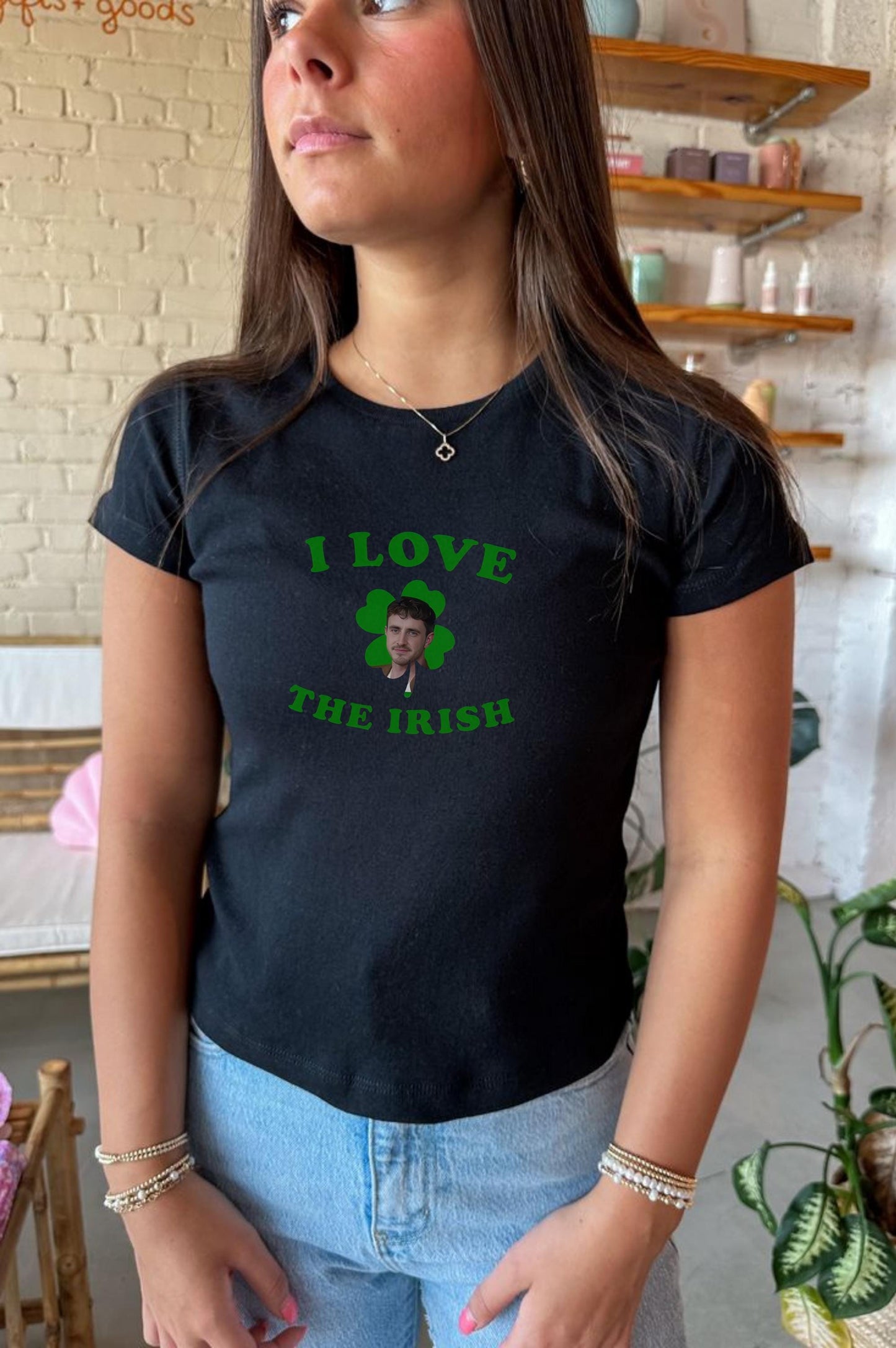 St. Patrick's Day Baby Tee Irish Boys, Paul Mescal Funny St. Patty's Baby Tee