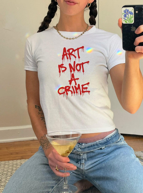 Art Is Not A Crime Baby Tee