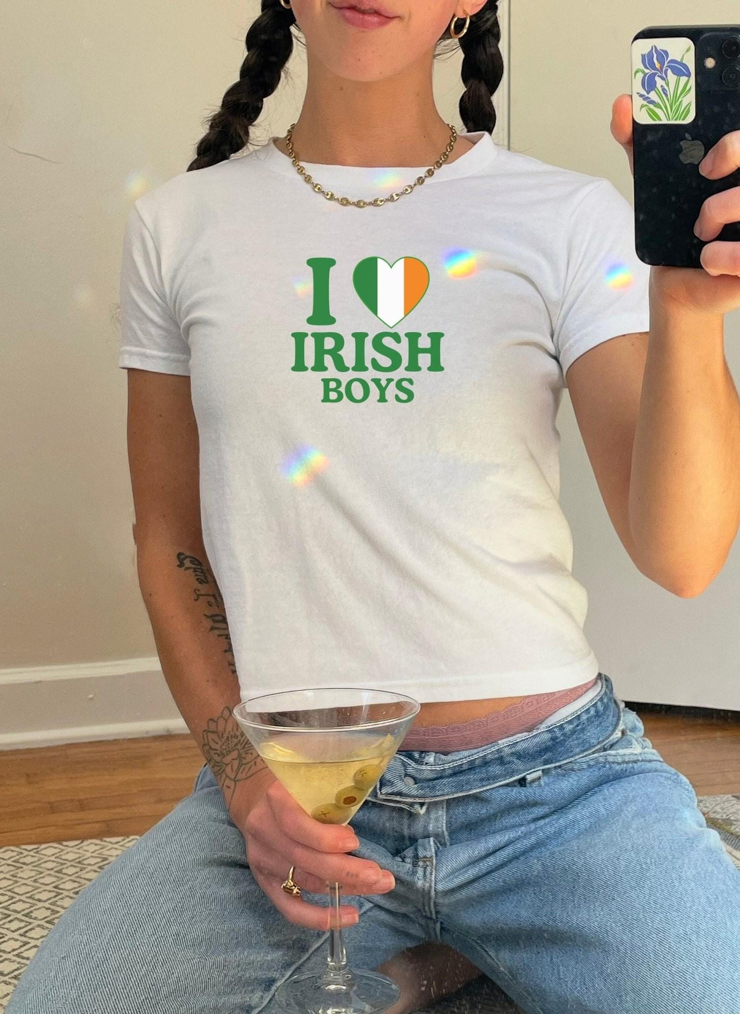 I love Irish Boys, St. Patty's Baby Tee