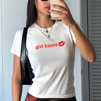 Girl Kisser Pride LGBTQ Baby Tee