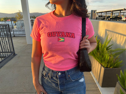 Guyana Women's Baby Tee