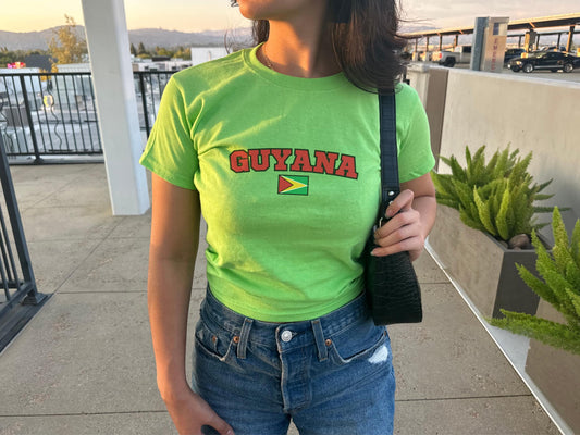 Guyana Women's Baby Tee
