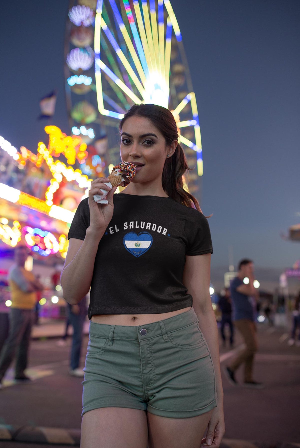El Salvador Women's Baby Tee