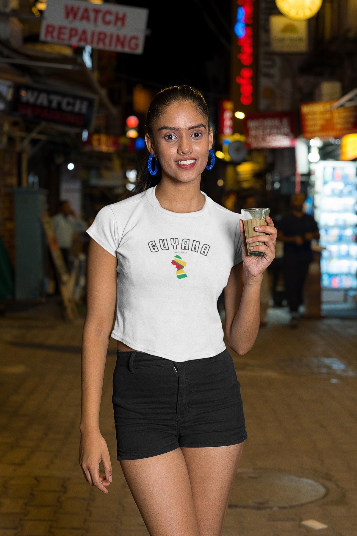 Guyana Women's Baby Tee