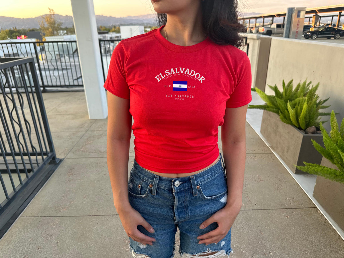 El Salvador Women's Baby Tee
