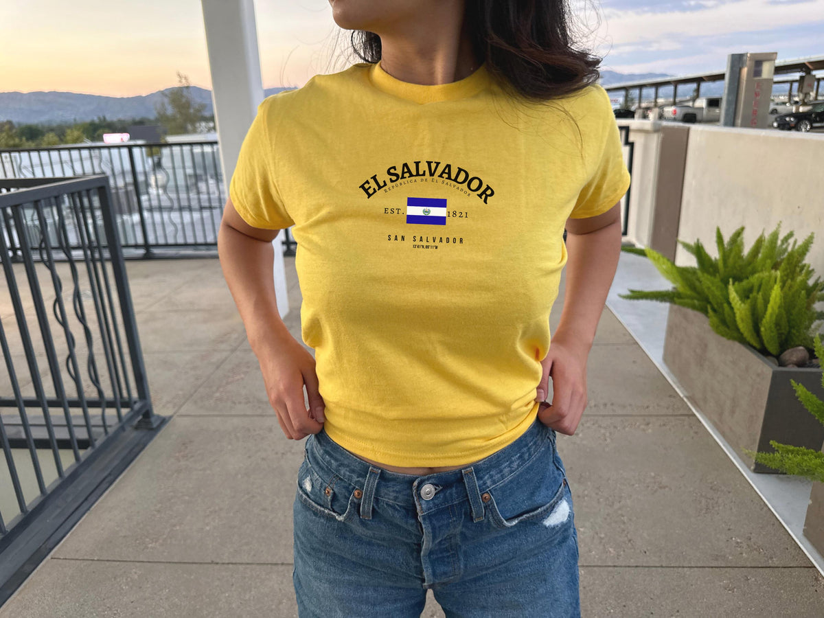 El Salvador Women's Baby Tee