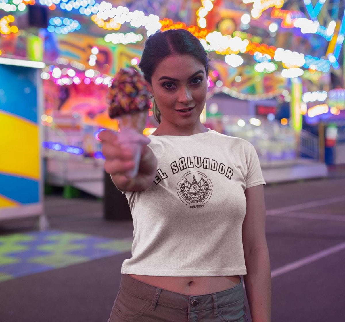 El Salvador Women's Baby Tee